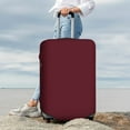 thumbnail image 4 of Uemuo Maroon Printed Washable Luggage Cover - Fashion Suitcase Protector Fits 18-32 Inch Luggage -Small, 4 of 9