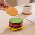 thumbnail image 4 of Waterproof Coasters, PVC Coaster 8pcs  for Restaurant, 4 of 8