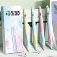 thumbnail image 1 of Erasable Gel Pens for Students, Thermal Erasable Ink Pens with Ergonomic Silicone Grip, Fast-Dry 0.5mm Bullet Tip, Retractable Push-Button Pens for Homework Note-Taking, 1 of 6