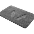 thumbnail image 3 of Yafa Home Fashion 1 Piece Solid Microfiber Soft Bathroom Rug , Non-Slip TPR Backing, 3 of 6
