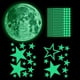 thumbnail image 2 of Estrellas y luna que brillan en la oscuridad para techo, estrellas y luna brillantes, decoración de pared de habitación para niños, estrellas fluorescentes adhesivas, C, 2 of 4