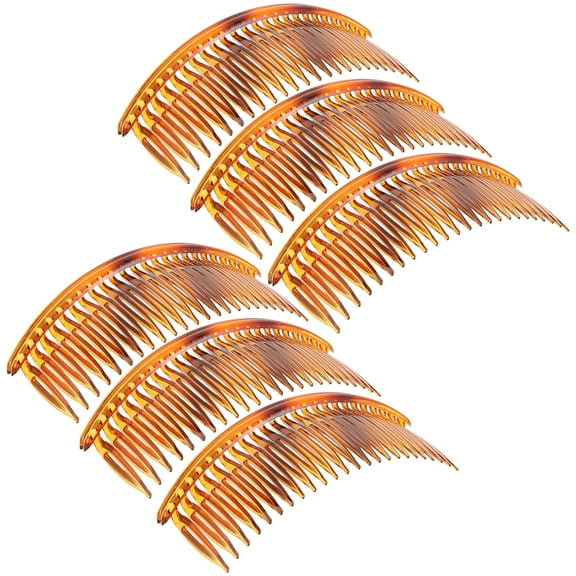 6 Pcs Comb Hair Barrettes Strong Hold Accessories for Women Miss