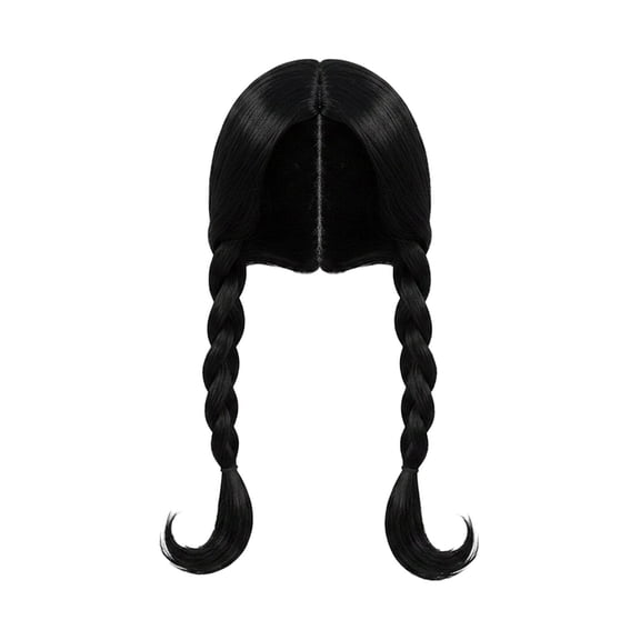 Pet Wig For Halloween Costume And Photos, Funny Dog Wig With Adjustable Band, Cat And Dog Hairpiece For Halloween Parties And Holidays,Black - 37Cm