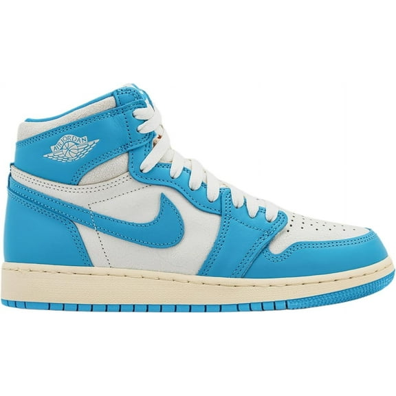 Big Kid's Jordan 1 Retro High OG DK Powder Blue (FD1437 402) - 5.5