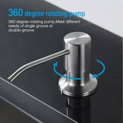 Kitchen Sink Soap Dispenser ,Stainless Steel Liquid Hand Lotion Shampoo Dispenser Pump Built in