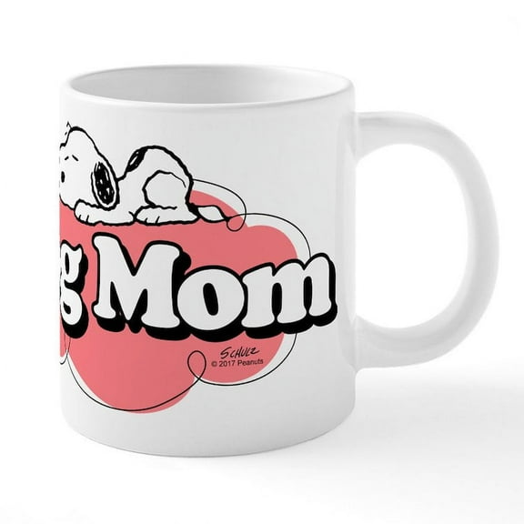 CafePress - Snoopy Dog Mom - 20 Oz White Ceramic Mega Mug