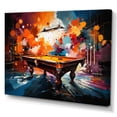 thumbnail image 2 of Designart "A Burst of Vibrance in Billiards I" Sports Canvas Wall Art, 2 of 5