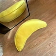 thumbnail image 3 of Realistic Banana Plush Toy, Soft Fruit Stuffed Doll, Large Fluffy Banana Pillow Plush for Home Decor, Sofa Cushion, Bed Accent, Creative Gift, 3 of 12