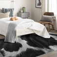 thumbnail image 4 of Cow Pattern Rugs for Living Room Bedroom - Animal Rug 4x5 - Black and White Carpet for Home Decor - Washable Non Slip Patterned Indoor Large Area Rug - Soft & Low Pile (ZJ&427), 4 of 7