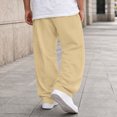 thumbnail image 2 of WXFAZCVU Pants for Boys Elastic Waistband Wide Leg Fitness Sweatpants Casual Streetwear Size 10-11 Years, 2 of 4