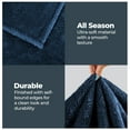 thumbnail image 4 of Premium 100% Micro-Polyester Fleece Blanket, Ultra-Plush , Soft, Breathable, All-Season, Perfect for Bed or Couch, Blanket Set , King, Navy Blue by Blue Nile Mills, 4 of 6