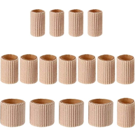 

HJHSFKKKD 16 PCs Toe Cushion Tube Toe Tubes Sleeves Soft Gel Corn Pad Protectors For Cushions Corns Blisters Toes And Fingers
