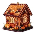 thumbnail image 6 of Racsoh Thanksgiving DIY Diamond Art Hanging Ornament, House Shaped Wooden Craft Kit, Handmade Fall Decoration, for Home Wall Door Tabletop (A), 6 of 6