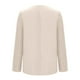 thumbnail image 5 of Blazer de moda para mujer, blusas de color liso, manga larga, cuello en V, chaqueta de traje informal, blusa de poliéster para mujer, 5 of 6