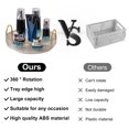thumbnail image 3 of CSChome Makeup Storage Shelf Makeup Storage Shelf High Capacity Multi Layered Stable Base Raised Edge 360 Degree Rotating, 3 of 7