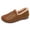 Green, variant on Tao Tao Women's Winter Warm Slip on Suede Shoes,Lightweight Comfort Cotton Lined Ankle Non-slip Moccasins Flat Snow Boots Black 41
