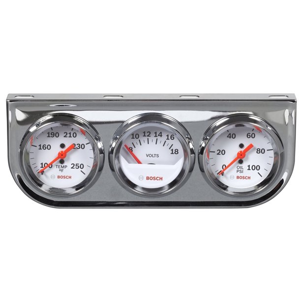 Kit de triple manómetro Bosch Style Line 2 SP0F000046 (esfera blanca)