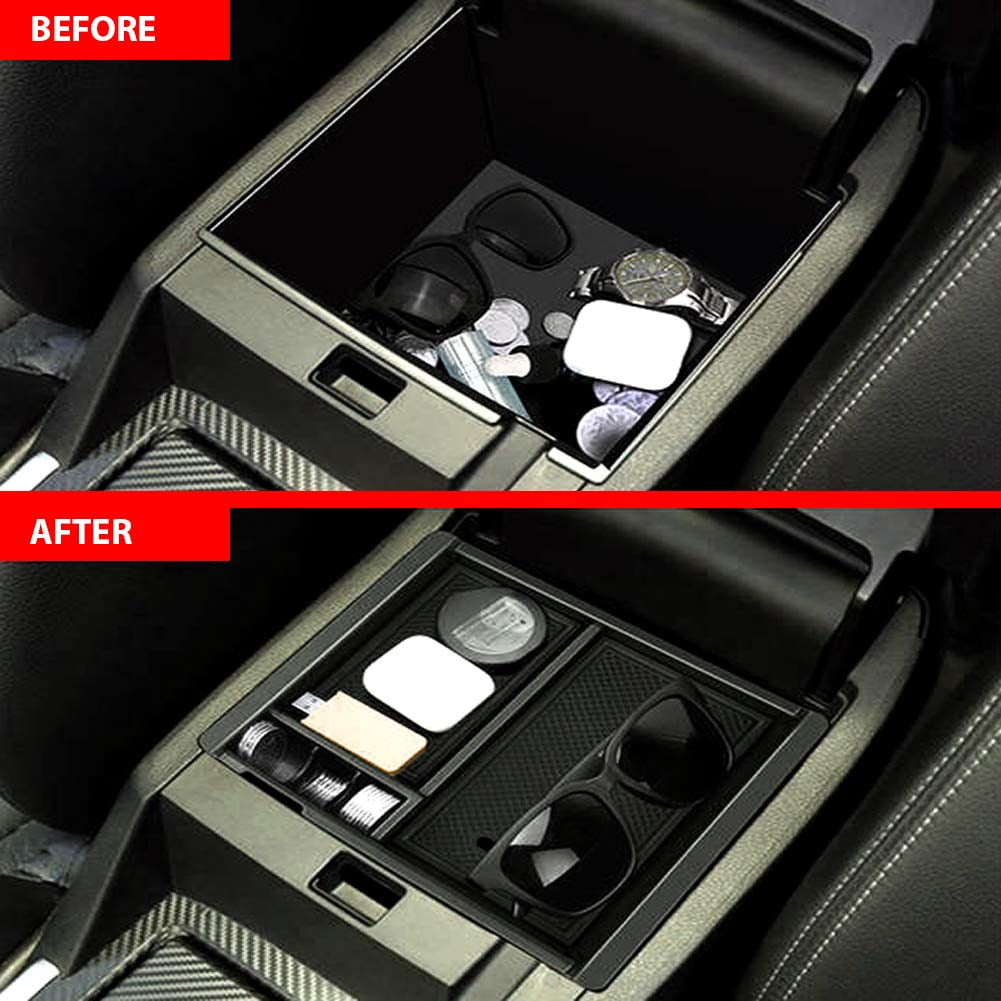 Storage Box Center Console Organizer Armrest Tray For Toyota Tacoma 2016-2018