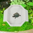 thumbnail image 6 of CarpNettore Reptile Water Bowl Aquarium Habitat Accessories Turtle Bathing Pool Feeding Dish White, 6 of 9