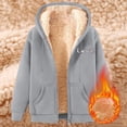 thumbnail image 2 of Bovemsi Sweatshirt for Women Fashionable And Casual Fleece Lined Thickened Warm Hooded Zip Up Hoodie, 2 of 3