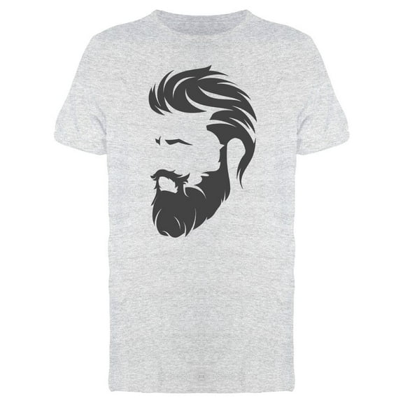 Mens Hairstyle And Beard T-Shirt Men -Image by Shutterstock, Male x-Large