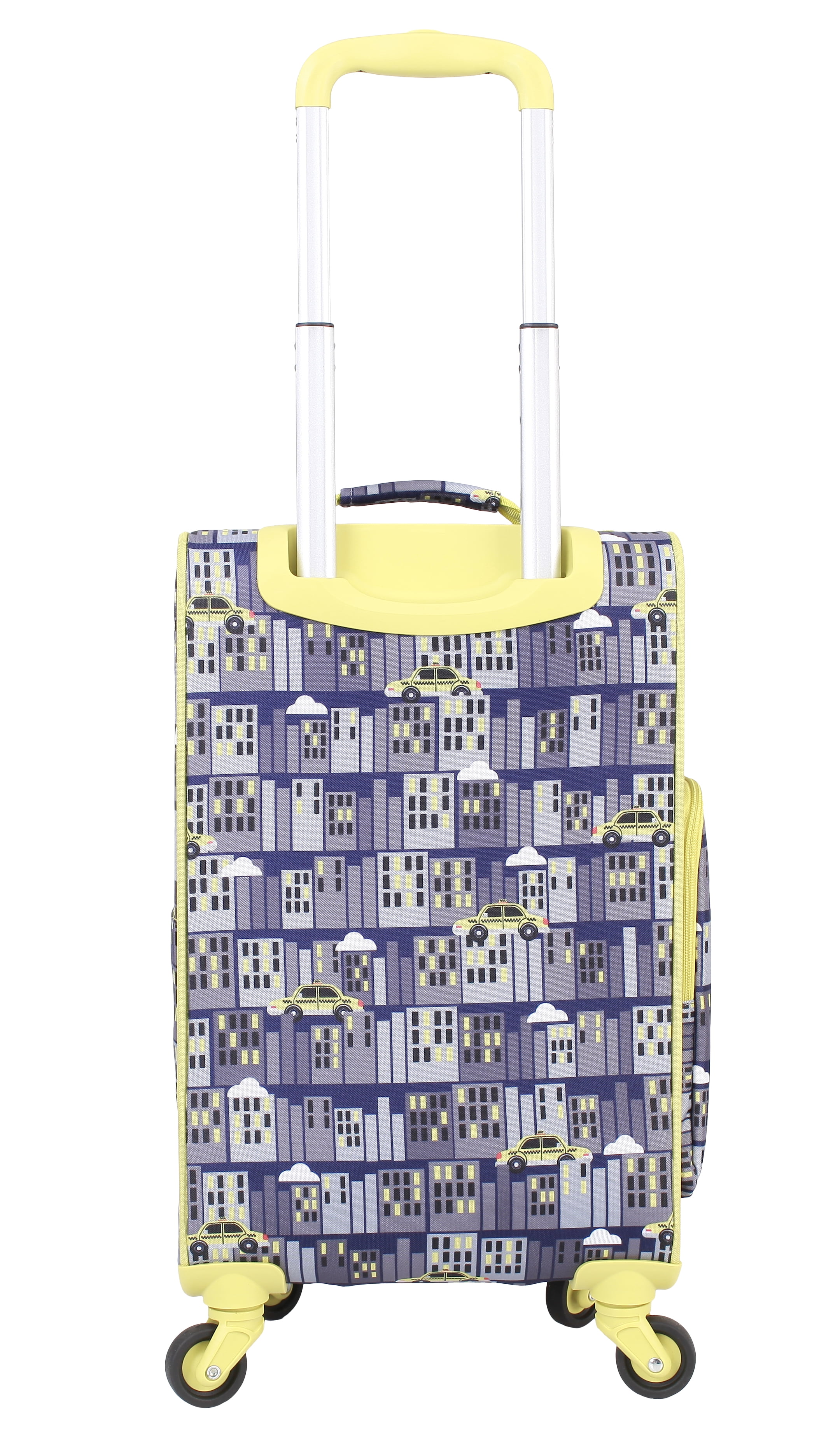 CRCKT Kids Boy 21" Softside Carry-on Luggage With 360 Spinner Wheels, Midnight City, Yellow and Black Taxi