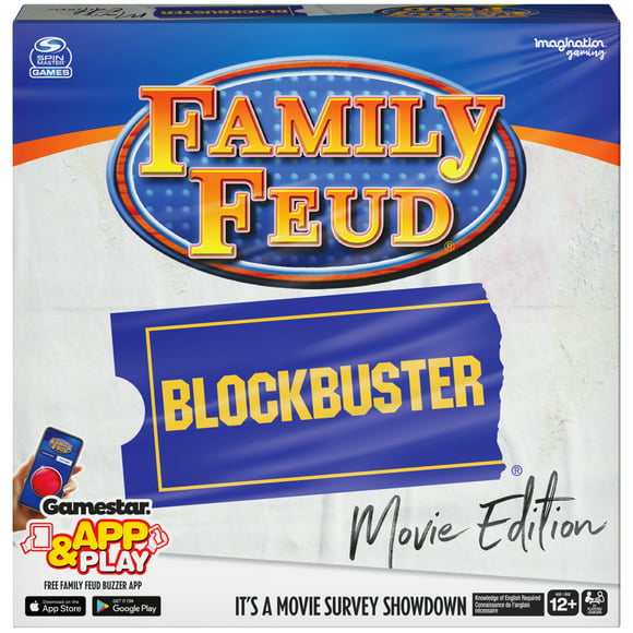 Family Feud Blockbuster Edition, Movie Trivia Survey Showdown Board Game for Ages 12 & up