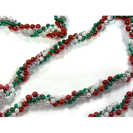 8 shiny metallic red green white and silver twisted 8 shiny metallic red green white and silver twisted