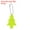 Fluorescent Yellow, variant on 6Pcs Reflective Keychain Tags Reflective Pendant Reflector Key Ring Safety Reflector Christmas Tree Shape Red