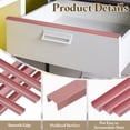 thumbnail image 3 of 6pack 18" Cabinet Edge Protectors for 13/16" Kitchen Cabinets Frame, Rose Gold, 3 of 7