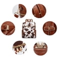 thumbnail image 3 of Makes Mochila Monedero para Mujer Bolso de Viaje de Cuero PU Bolso de diseño Convertible con Monedero 2 Piezas, 3 of 5