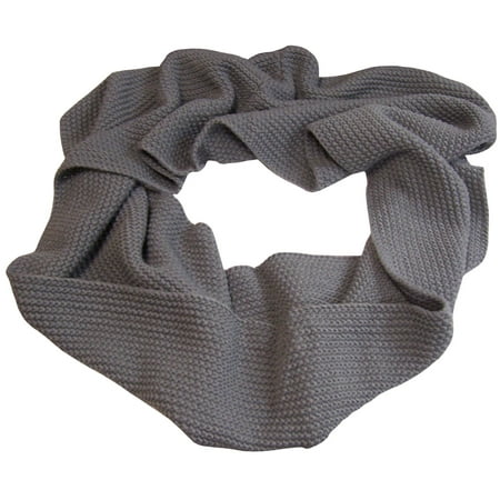 Stitch Scarf (NICE CAPS Womens Adults Solid Chain Stitched Infinity Circle Scarf - Essential Outdoors Apparel Accessory For Winter Cold)