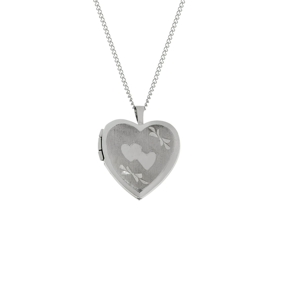 Brilliance Fine Jewelry - Brilliance Fine Jewelry Double-Heart Engraved