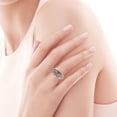 thumbnail image 5 of YYKihy New Rose Princess Diamond Ring Heart Shaped Rose Gold Two Tone Zircon Ring Proposal Ring Valentines Day Gift Thanksgiving Gift Souvenir, 5 of 9
