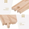 thumbnail image 4 of Accesorios de vías de trenes de madera de 2 piezas Piezas de vía de ferrocarril de juguete educativa para niños Compatibles con el tren Thomas Double Pin, 4 of 8