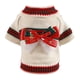 thumbnail image 1 of Ropa para perros Mano de obra fina Pajarita Suave Cómodo Ligero Mantener caliente Poliéster Elementos navideños Suéter para perros para el invierno Qinhai - Beige XS-Dontodent Kuyhfg Sin marca, 1 of 5