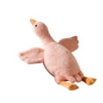 thumbnail image 3 of Homekingdee Brown Large White Goose Lying Down Plush Pillow Toy - Long Rectangular Form for Soothing and Sleep, Home Decor Accent, 3 of 3