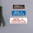 thumbnail image 2 of Basic Watch Your Step Uneven Stairs Sign (Brushed Gold) - Medium, 2 of 5