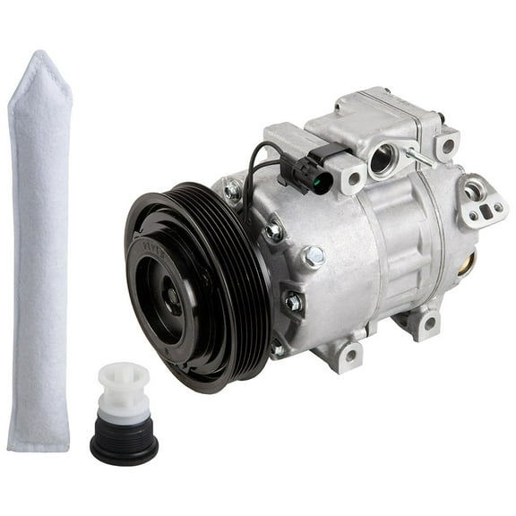 AC Compressor w/ A/C Drier For Hyundai Sonata Santa Fe Azera Veracruz Kia Optima Amanti - BuyAutoParts
