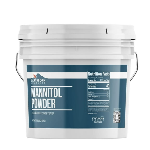 Earthborn Elements Mannitol Powder 1 Gallon, Natural Sweetener, Drinks & Baking