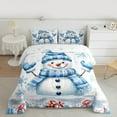 thumbnail image 3 of Castle Fairy Teenagers Christmas Snowman 2pcs Bedding Comforter Set,Winter Snowflakes Twin Comforter Sets,Happy New Year Breathable Bedding Set,Breathable Home Decor, 3 of 9