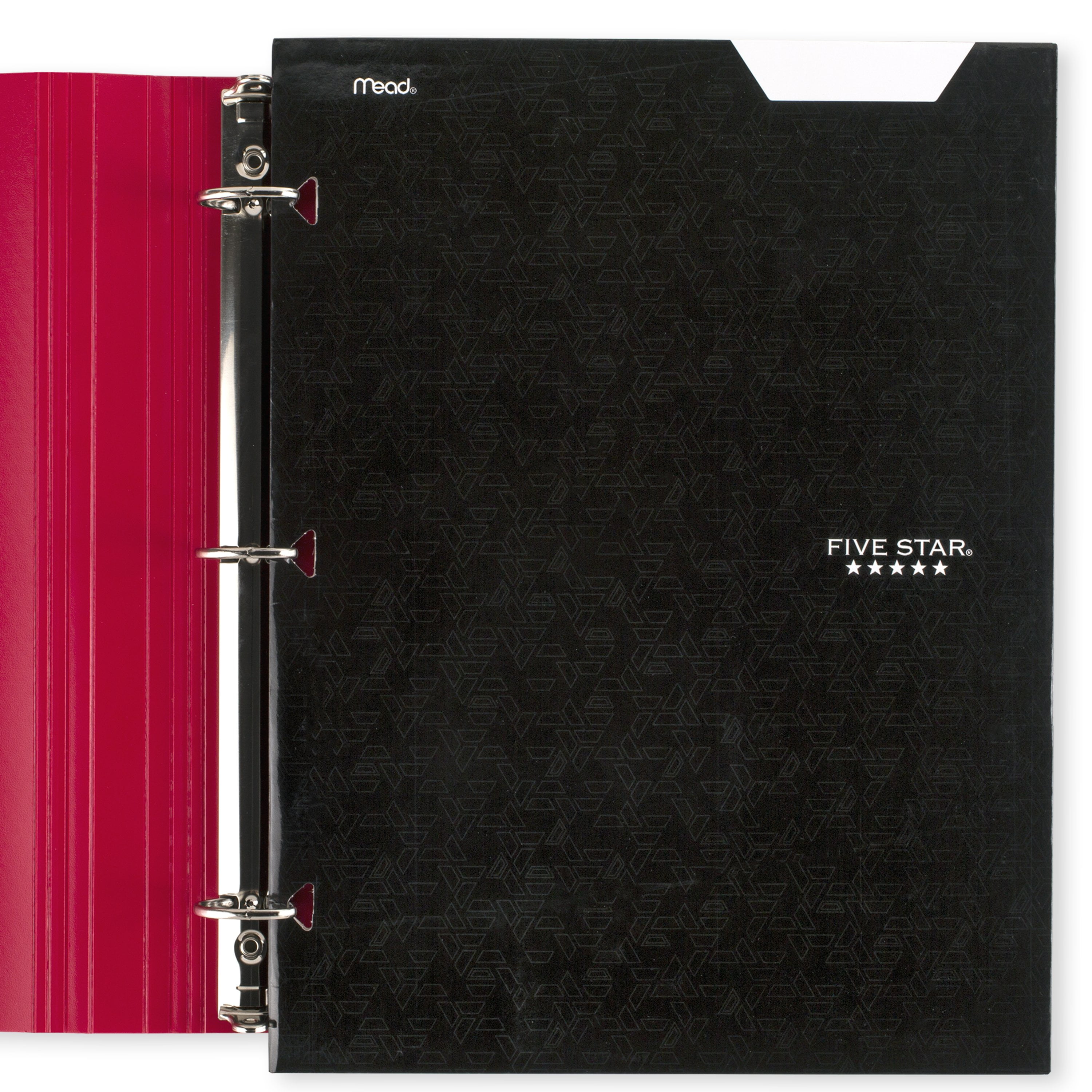 (19 pack) Five Star 4-Pocket Paper Folder, Black