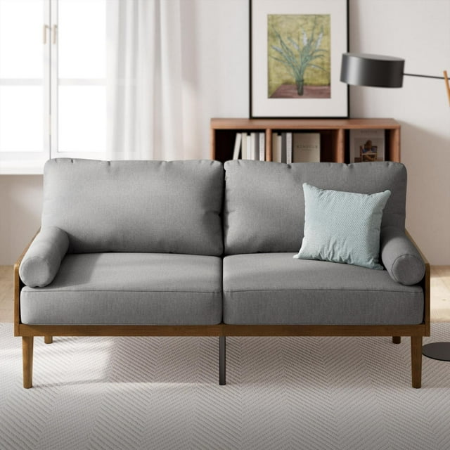 Zinus Denzel 68 inch 3 Seat Bamboo Sofa