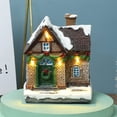 thumbnail image 4 of Toystoory Casa de Navidad resina luminosa fiesta de Navidad Festival Año Nuevo Oficina negocios Bar sala de estar dormitorio decoración ornamento Kits de decoración para fiestas Tipo 1 Toystoory HA071632-01B, 4 of 6