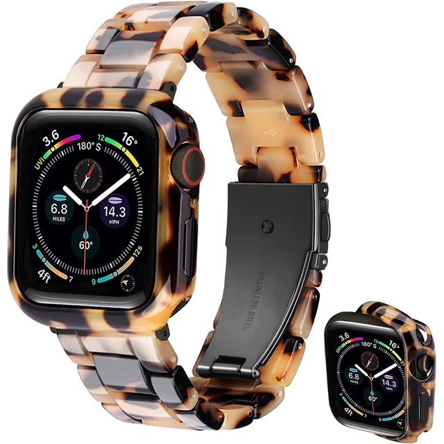 Correa Omter Con Parachoques Compatible Con Apple Watch 45 Mm, 44 Mm, 42 Mm, 41 Mm, 40 Mm, 38 Mm, Correa De Resina De Moda Para Mujeres Y Hombres, Compatible Con Iwatch Series 7 Se/6/5/4 Series 3/2/1