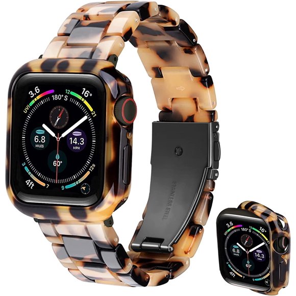 Omter Correa Con Estuche Compatible Con Apple Watch 49 Mm, 45 Mm, 44 Mm, 42 Mm, 41 Mm, 40 Mm, 38 Mm, Mujeres Y Hombres, Correa De Resina De Moda, Parachoques Compatible Con Iwatch Ultra 2/1 Series 9/8
