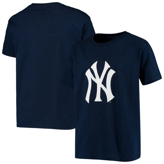 Youth Stitches  Navy New York Yankees Team Logo T-Shirt