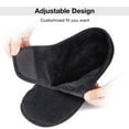 thumbnail image 5 of LongBay Men's Memory Foam Diabetic Slippers Comfy Warm Plush Fleece Arthritis Edema Swollen House Shoes, 5 of 8