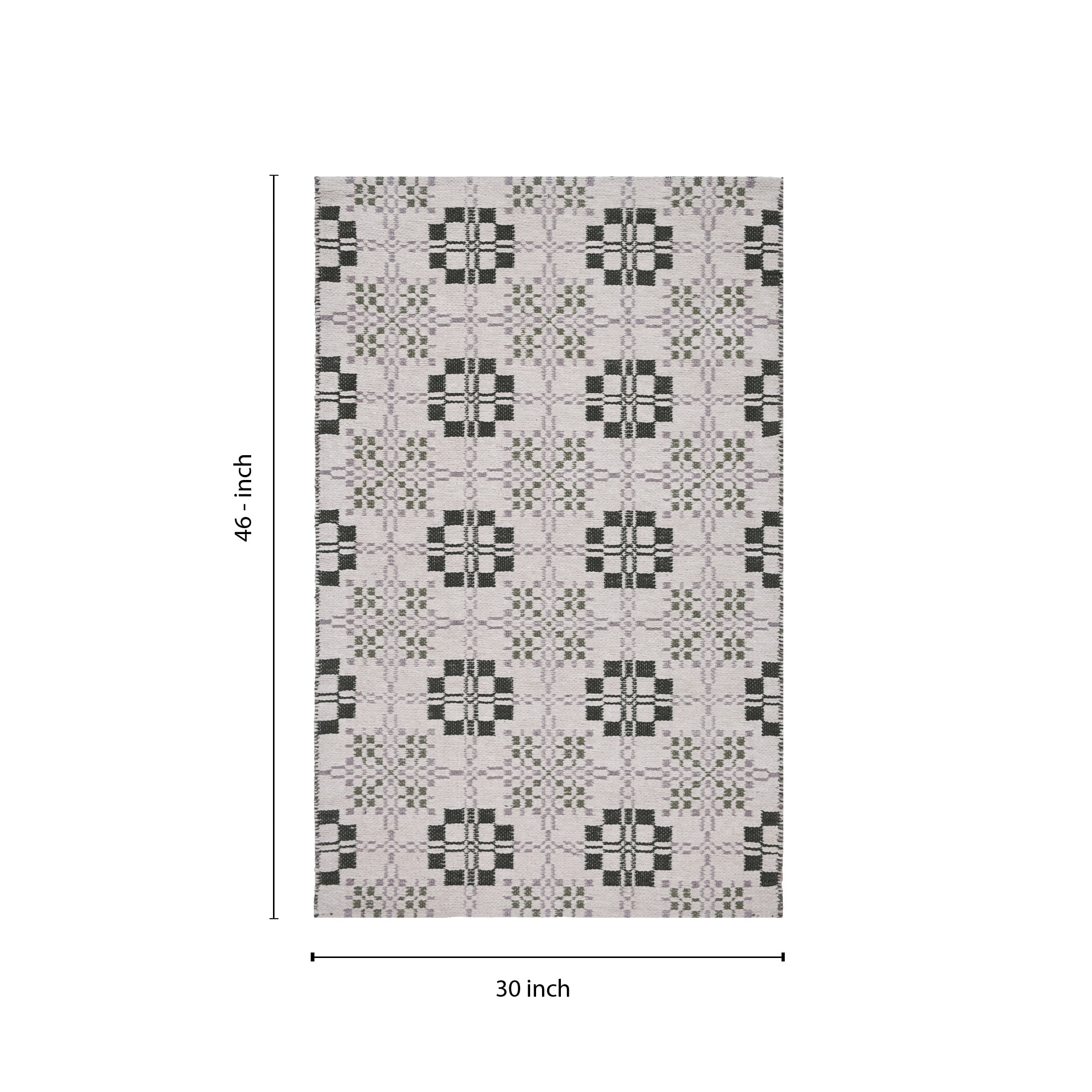 Better Homes & Gardens 30" x 46" Rhys Welsh Check Accent Rug, Green