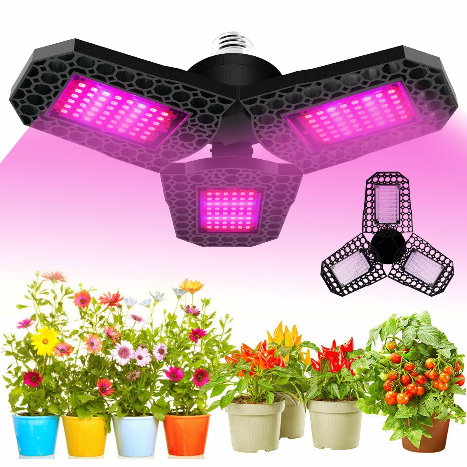 12W LED Grow Light Plant Growing Lamp Lights for Indoor Outdoor Greenhouse Plant 